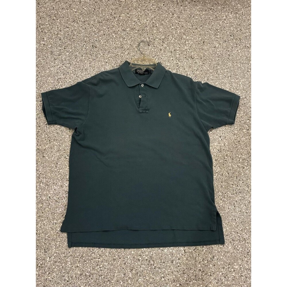 Vintage Polo Ralph Lauren Polo Shirt Short Sleeve Green Men's Size Large